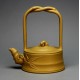300ml, Yixing Zisha clay,pot​tery,teapot,Bamboo basket