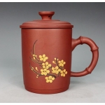 Yixing Zisha Red clay Teapot ,pot​tery, Plum flower pot