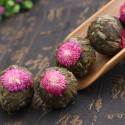 yi dian hong,China flower Blooming Flowering Green Tea balls,Blooms Blumen tee 工艺花茶