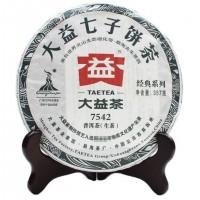  2010 China Yunnan Old Menghai Dayi 7542 UNCooked Pu Erh Tea Cake,puer raw er tee 大益生普洱