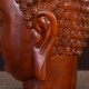 China Fengshui Statue Buddha Head Wood Craft Gift Collectable Carving Sakyamuni 释迦牟尼